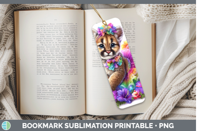 Puma Concolor Bookmark Wild Cats Rainbow Summer Sublimation