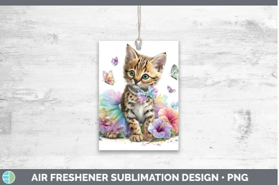 Serval Air Freshener Wild Cats Rainbow Summer Sublimation Ca