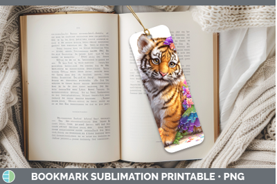 Tiger Bookmark Wild Cats Rainbow Summer Sublimation Printabl