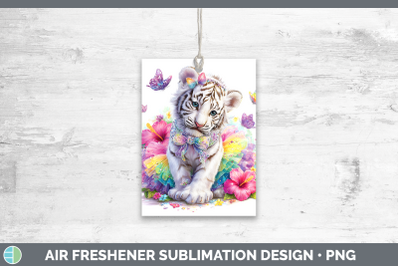 White Tiger Air Freshener Wild Cats Rainbow Summer Sublimati
