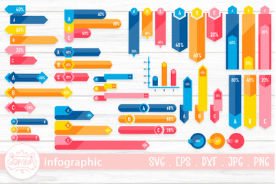Business Data Market Infographic Element Bundle