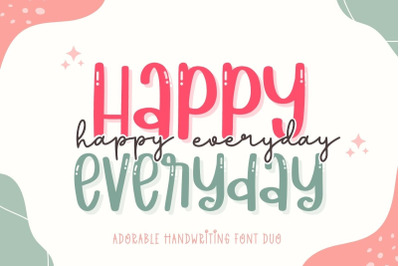 Happy Everyday Font Duo