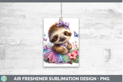 Sloth Air Freshener Safari Rainbow Summer Sublimation Car Sc