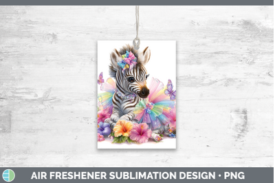 Zebra Air Freshener Safari Rainbow Summer Sublimation Car Sc