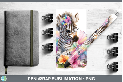 Zebra Pen Wrap Safari Rainbow Summer Sublimation Pen Designs