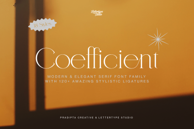 Coefficient Modern &amp; Elegant Serif Family