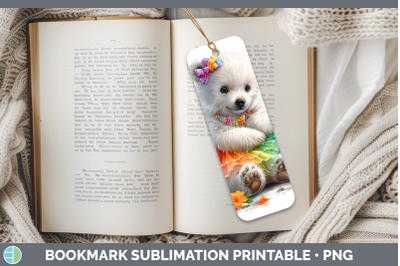 Polar Bear Bookmark Safari Rainbow Summer Sublimation Printa