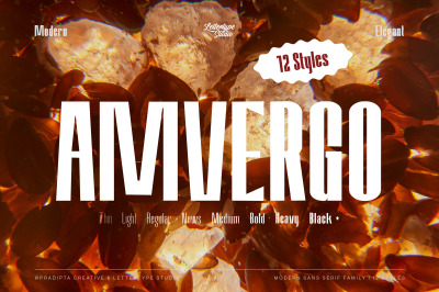 Amvergo Modern &amp; Elegant Sans Serif Family