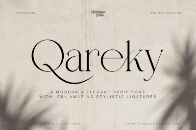 Qareky a Modern &amp; Elegant Serif
