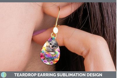 Koala Teardrop Earrings Safari Rainbow Summer Sublimation Ea