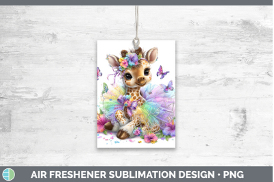 Giraffe Air Freshener Safari Rainbow Summer Sublimation Car