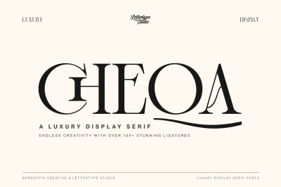 Cheqa a Luxury &amp; Elegant Serif
