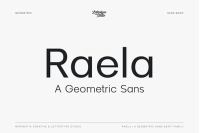 Raela Pro a Geometric Sans Serif Family