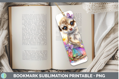 Meerkat Bookmark Safari Rainbow Summer Sublimation Printable