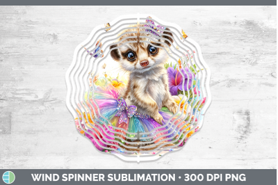Meerkat Wind Spinner Safari Rainbow Summer Sublimation Spinn