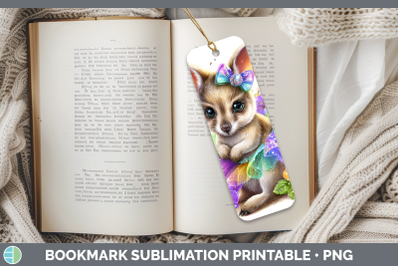 Kangaroo Bookmark Safari Rainbow Summer Sublimation Printabl