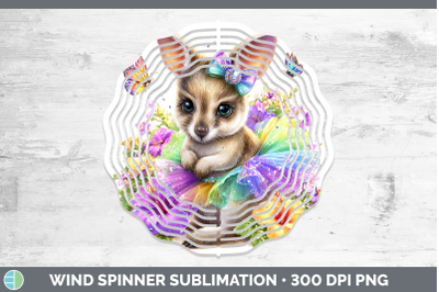 Kangaroo Wind Spinner Safari Rainbow Summer Sublimation Spin