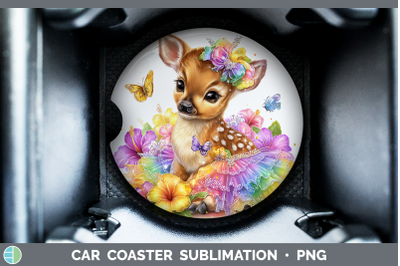 Impala Car Coaster Safari Rainbow Summer Sublimation Drink M