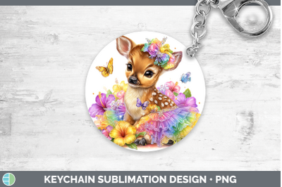 Impala Keychain Safari Rainbow Summer Sublimation Keyring De