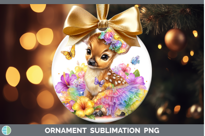 Impala Ornament Safari Rainbow Summer Sublimation Bauble Des