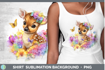 Impala Shirt Safari Rainbow Summer Sublimation Background De