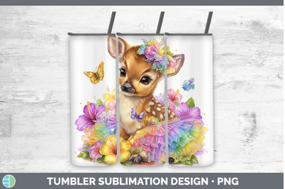 Impala Tumbler Safari Rainbow Summer Sublimation 20 oz Skinn