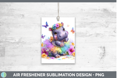Hippo Air Freshener Safari Rainbow Summer Sublimation Car Sc