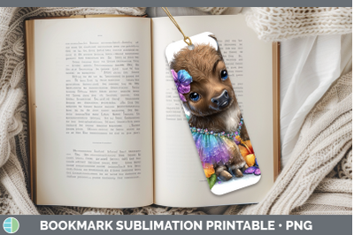Buffalo Bookmark Safari Rainbow Summer Sublimation Printable