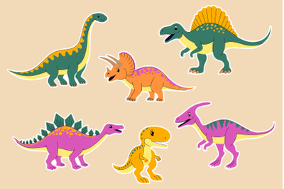 Cute Dinosaur Stickers