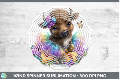 Buffalo Wind Spinner Safari Rainbow Summer Sublimation Spinn