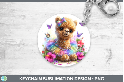 Camel Keychain Safari Rainbow Summer Sublimation Keyring Des