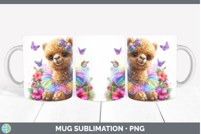 Camel Mug Wrap Safari Rainbow Summer Sublimation Coffee Cup