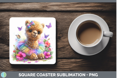 Camel Square Coaster Safari Rainbow Summer Sublimation Drink