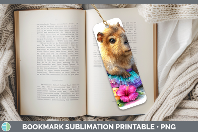 Capybara Bookmark Safari Rainbow Summer Sublimation Printabl