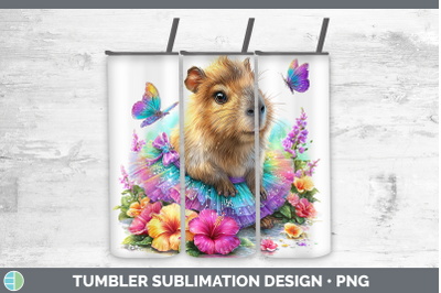 Capybara Tumbler Safari Rainbow Summer Sublimation 20 oz Ski