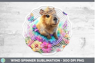 Capybara Wind Spinner Safari Rainbow Summer Sublimation Spin