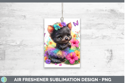 Tasmanian Devil Air Freshener Safari Rainbow Summer Sublimat