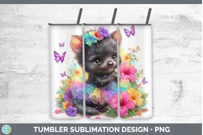 Tasmanian Devil Tumbler Safari Rainbow Summer Sublimation 20