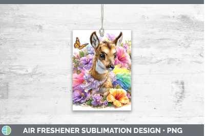 Antelope Air Freshener Safari Rainbow Summer Sublimation Car
