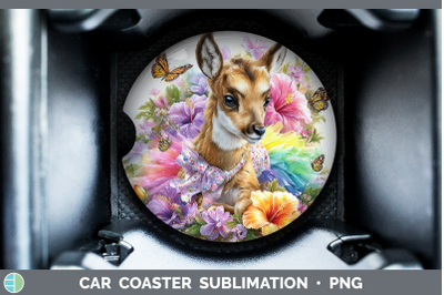 Antelope Car Coaster Safari Rainbow Summer Sublimation Drink