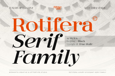Rotifera Luxury &amp; Elegant Serif Family