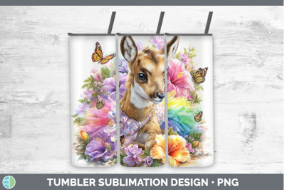 Antelope Tumbler Safari Rainbow Summer Sublimation 20 oz Ski