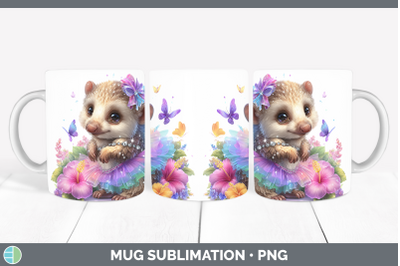 Pangolin Mug Wrap Safari Rainbow Summer Sublimation Coffee C