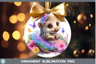 Pangolin Ornament Safari Rainbow Summer Sublimation Bauble D