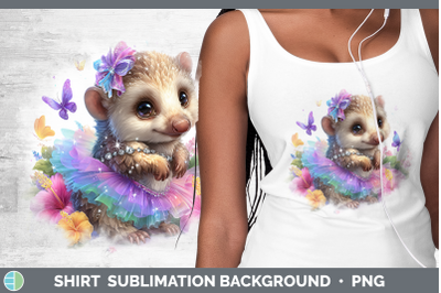 Pangolin Shirt Safari Rainbow Summer Sublimation Background