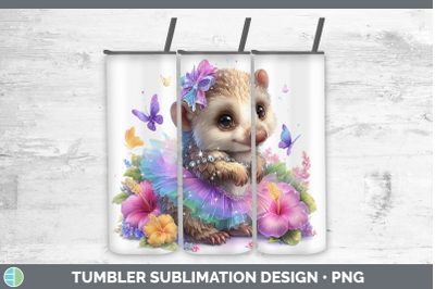 Pangolin Tumbler Safari Rainbow Summer Sublimation 20 oz Ski