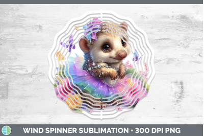 Pangolin Wind Spinner Safari Rainbow Summer Sublimation Spin