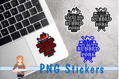 Pulled Pork Bundle Stickers