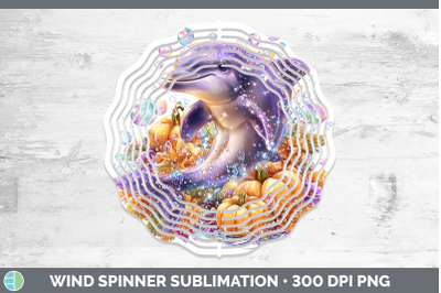 Dolphin Wind Spinner Sea Halloween Sublimation Spinner Desig