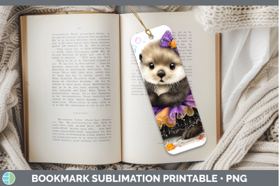 Sea Otter Bookmark Sea Halloween Sublimation Printable Desig
